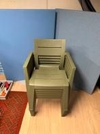 6 groene tuinstoelen Kwantum, Tuin en Terras, Tuinstoelen, Ophalen, Gebruikt, Kunststof