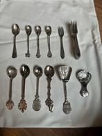 Setje gedecoreerde lepeltjes en vorkjes, Antiek en Kunst, Ophalen of Verzenden