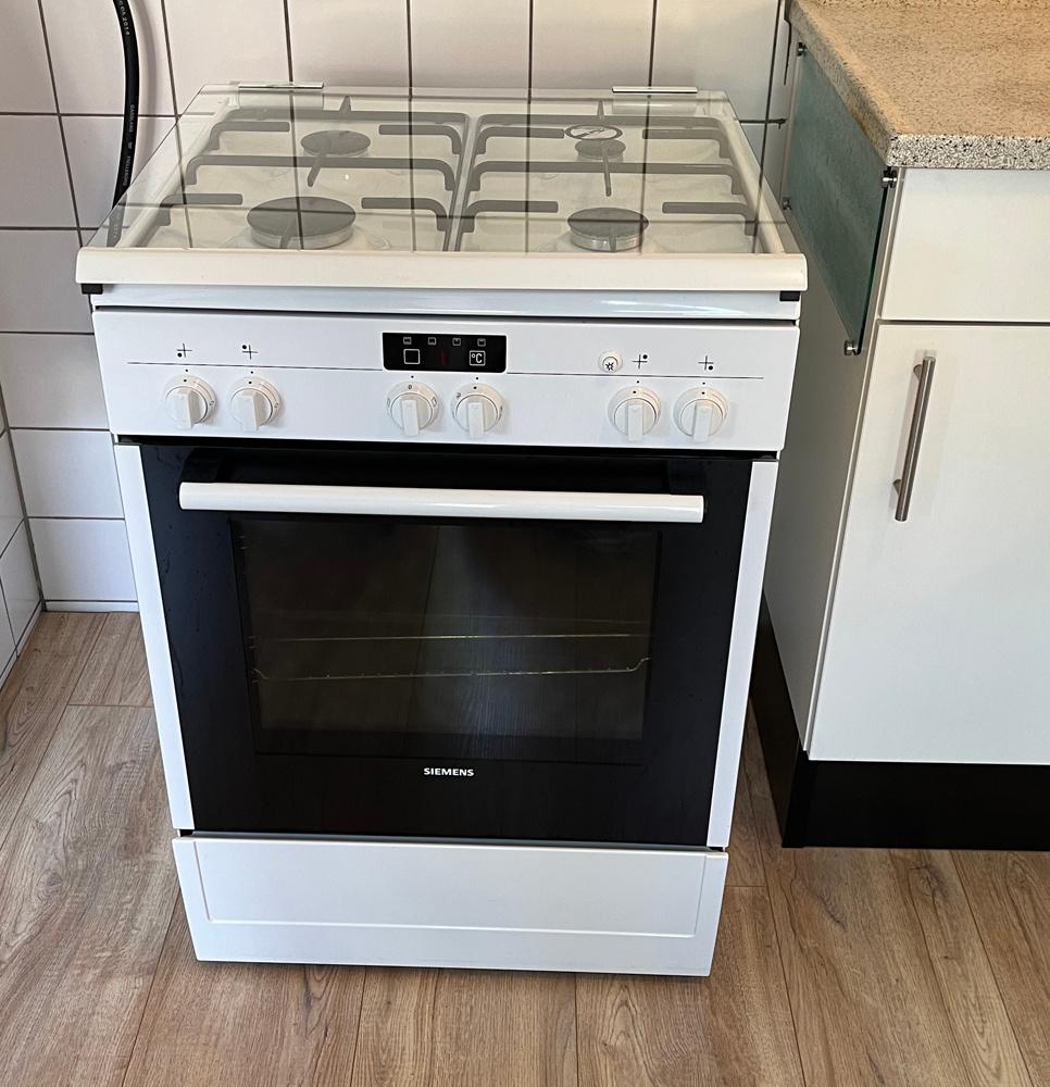 Gasfornuis Siemens met elektrische oven, Witgoed en Apparatuur, Fornuizen, Ophalen, Gebruikt, 60 cm of meer, 4 kookzones