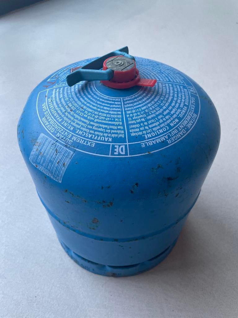 Campingaz gasfles, Ophalen, Gebruikt