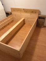 Steigerhout bedframe 160 x 200, Ophalen, Bruin, Steigerhout, Tweepersoons
