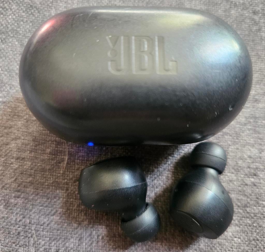 JBL Tune 115 TWS Bluetooth Oordopjes + Oplaadcase, Gebruikt, Op oor (supra aural), Draadloos, Ophalen