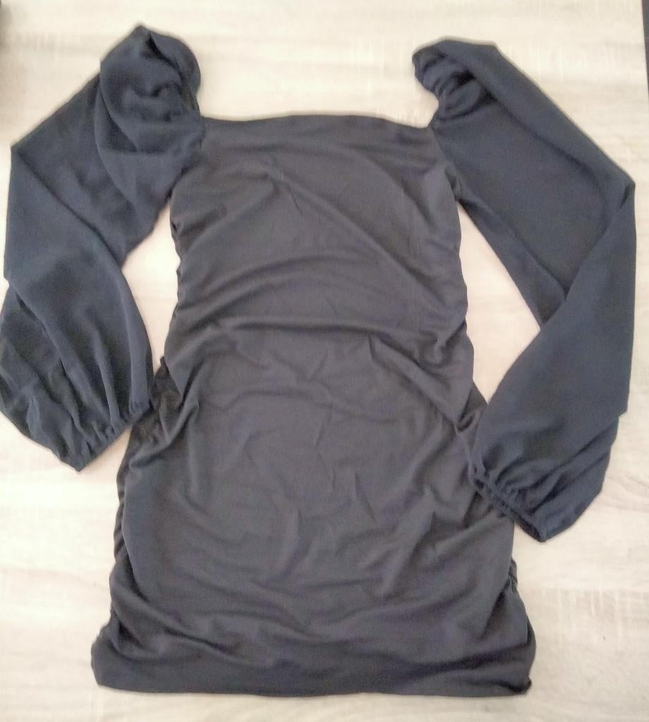 MOOIE zwarte jurk met lange mouwen SHEIN, Maat 38/40 (M), Zwart, Ophalen of Verzenden, Zo goed als nieuw