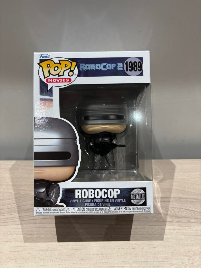 Funko Pop! RoboCop #1989 Metallic – RoboCop 2 Movies Vinyl, Funko Europe, Ophalen of Verzenden, Zo goed als nieuw, 4th floor, 1 Queen Caroline St, London W6 9YN, Verenigd Koninkrijk
