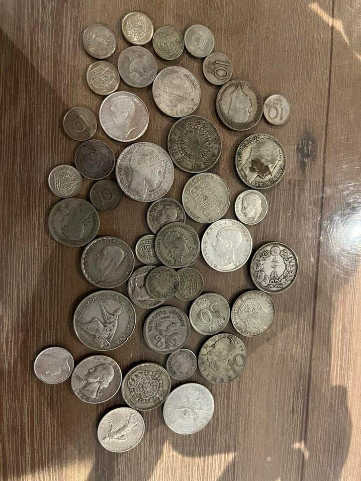 Diverse zilveren oude munten, Duitsland, Setje, Zilver, Ophalen of Verzenden