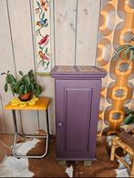 Aubergine kastje, nachtkastje, opgeknapt, Ophalen, Gebruikt, Minder dan 45 cm, 70 cm of meer