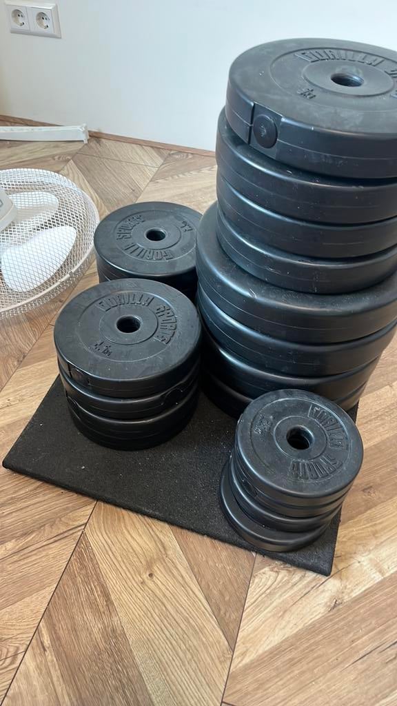 2x rubberen tegel 50x50cm, Sport en Fitness, Ophalen, Zo goed als nieuw, Overige typen