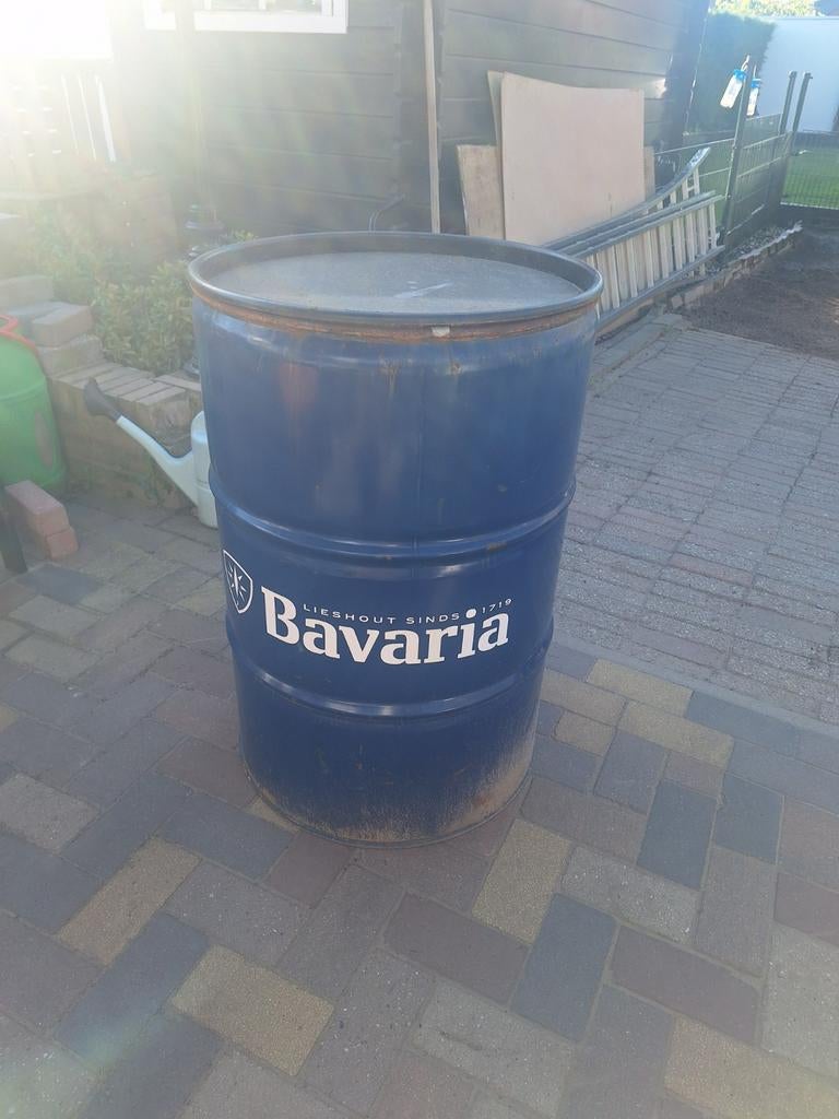 Ton BBQ in goede staat - Bavaria vat, Tuin en Terras, Ophalen of Verzenden, Gebruikt, Bavaria, Met accessoires