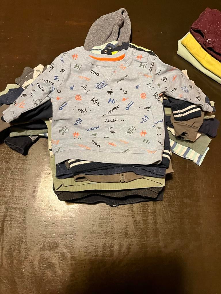 Pakket bovenkleding jongen lange mouw mt 62/68, Ophalen of Verzenden, Gebruikt, Overige maten