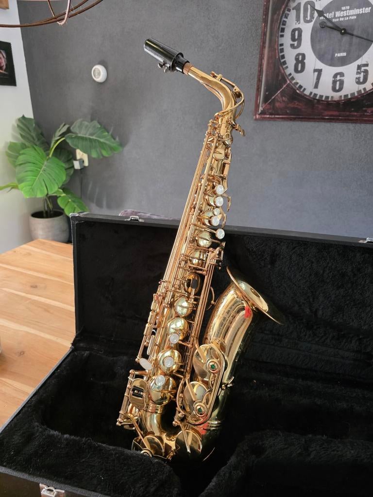 Blase Altsaxofoon met koffer, Muziek en Instrumenten, Ophalen of Verzenden, Alt, Met koffer