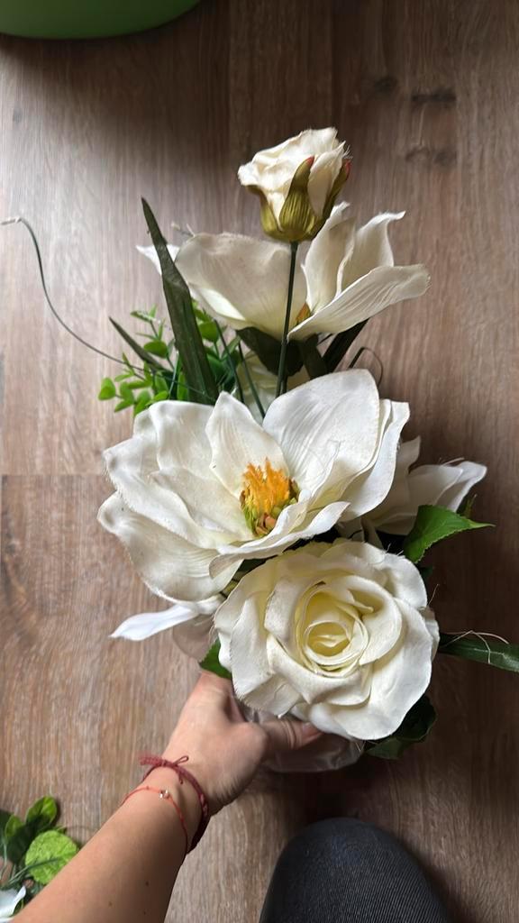 Decoratiematerialen: voile, organza, bloemen, kandelaars, Huis en Inrichting, Woonaccessoires | Overige, Gebruikt, Ophalen