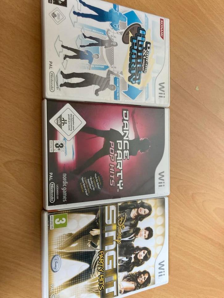 Wii Dans Games: Dancing Stage, Dance Party Pop Hits, Sing It, Spelcomputers en Games, Games | Nintendo Wii, Gebruikt, Muziek, 3 spelers of meer