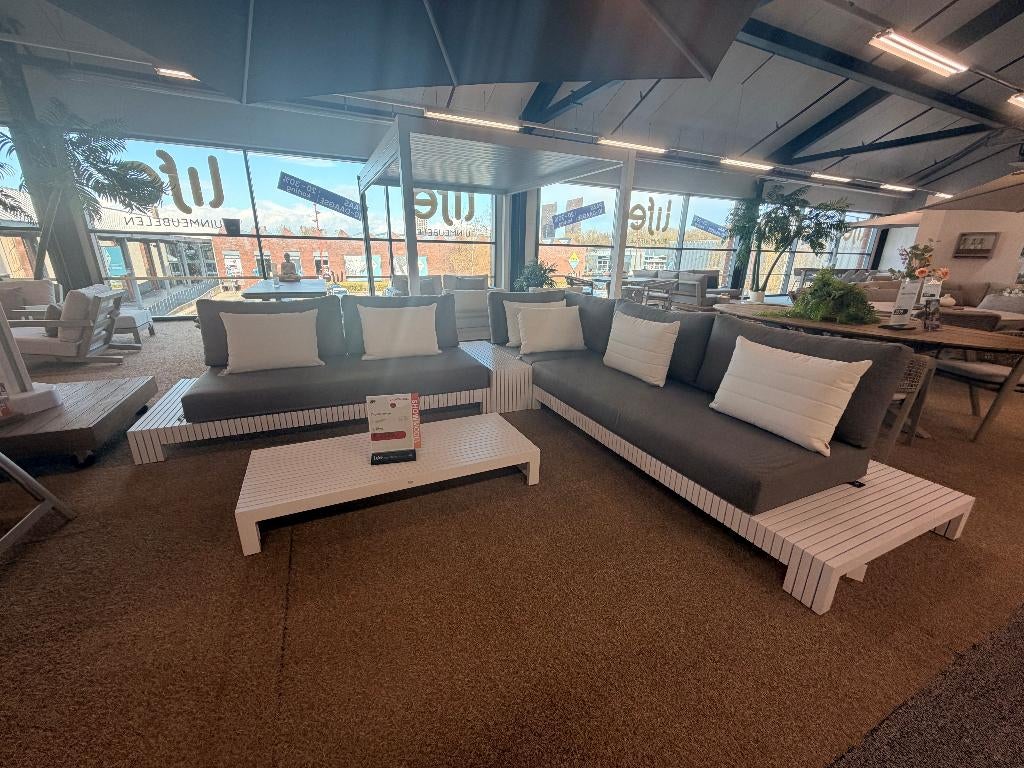 loungeset Zagros, Tuin en Terras, Tuinsets en Loungesets, Ophalen, 5 zitplaatsen, Aluminium, Zo goed als nieuw