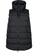 Lange zwarte bodywarmer van Zizzi, maat L 50-52, Kleding | Dames, Bodywarmers, Ophalen of Verzenden, Zo goed als nieuw, Maat 46/48 (XL) of groter