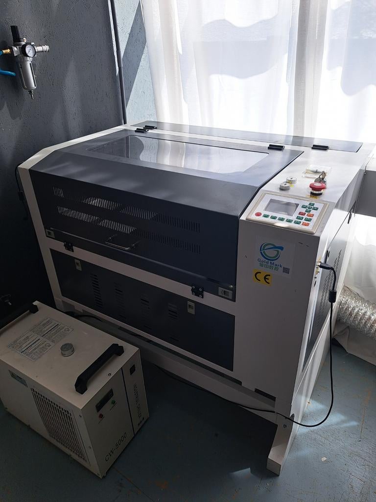 Lasersnijder 80W 600x400 Gold Mark + S&A waterkoeler, Ophalen