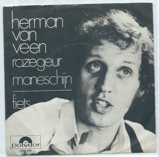 Herman van Veen- Rozegeur Maneschijn/ Fiets, Cd's en Dvd's, Vinyl | Nederlandstalig, Zo goed als nieuw, Levenslied of Smartlap