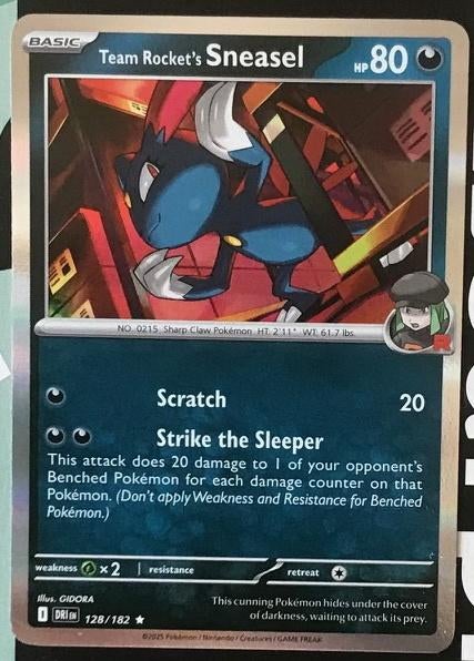 Pokemon - Team Rocket's Sneasel (DRI 128) - Holo rare.., Ophalen of Verzenden, Nieuw, Losse kaart, Foil
