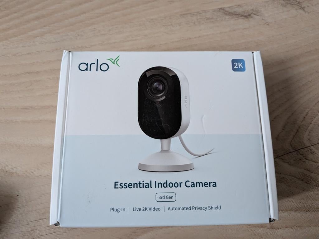 Arlo Essential indoor 3 beveiligingscamera (nieuw), Audio, Tv en Foto, Videobewaking, Ophalen of Verzenden, Nieuw