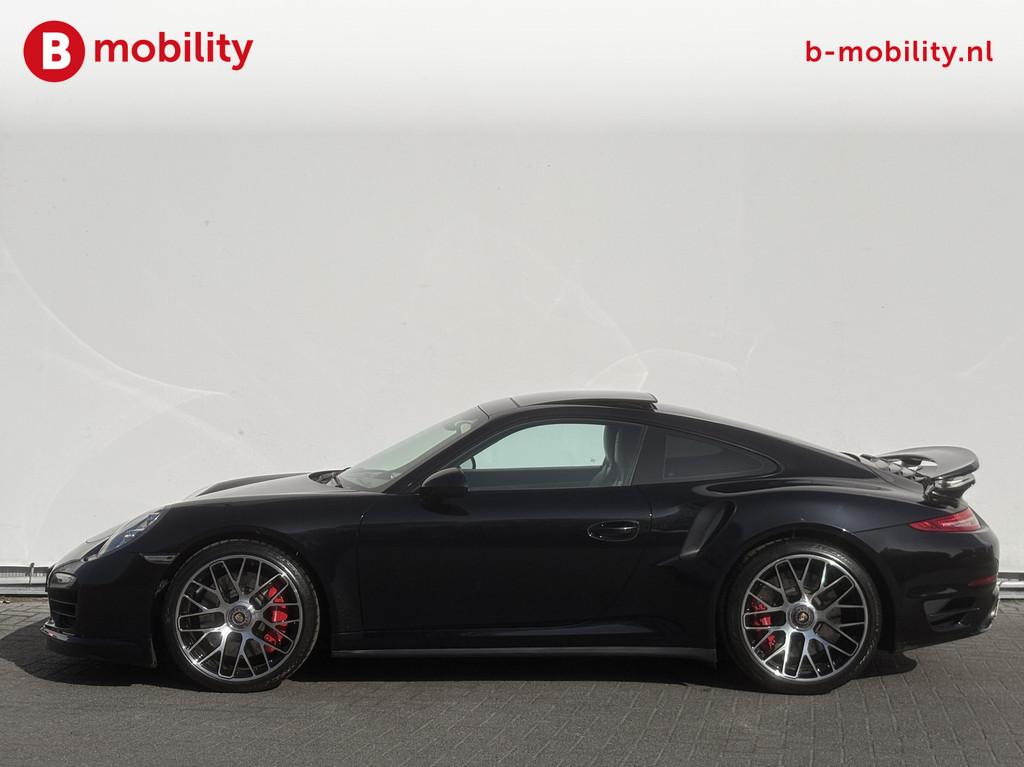 Porsche 911 3.8 Turbo 521PK *Porsche Approved Sport Chrono P, Auto's, Automaat, Gebruikt, 4 stoelen, Zwart