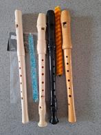 blokfluiten en oefen-dwarsfluitje, Muziek en Instrumenten, Blaasinstrumenten | Blokfluiten, Ophalen, Gebruikt, Overige typen, Kunststof