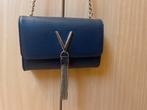 Donkerblauwe Valentino schoudertas met ketting, Ophalen of Verzenden, Zo goed als nieuw, Blauw, Schoudertasje