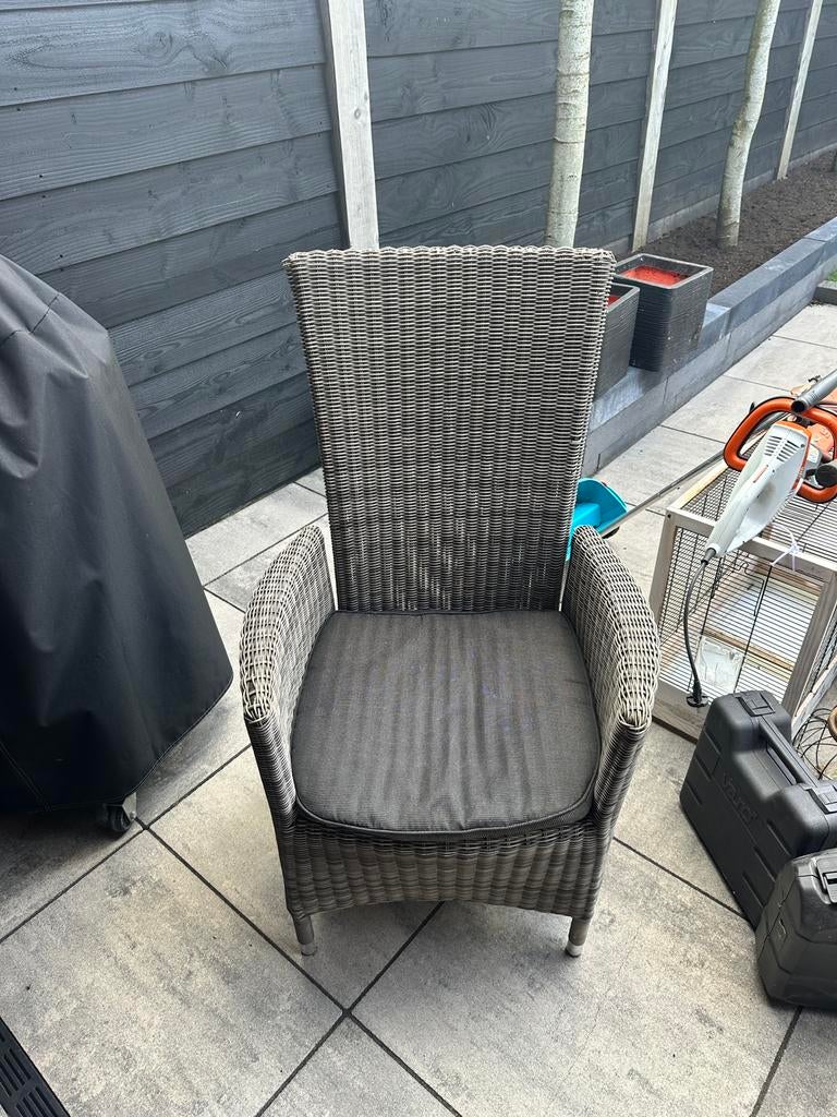 Wicker tuinstoel, Ophalen of Verzenden, Zo goed als nieuw, Wicker