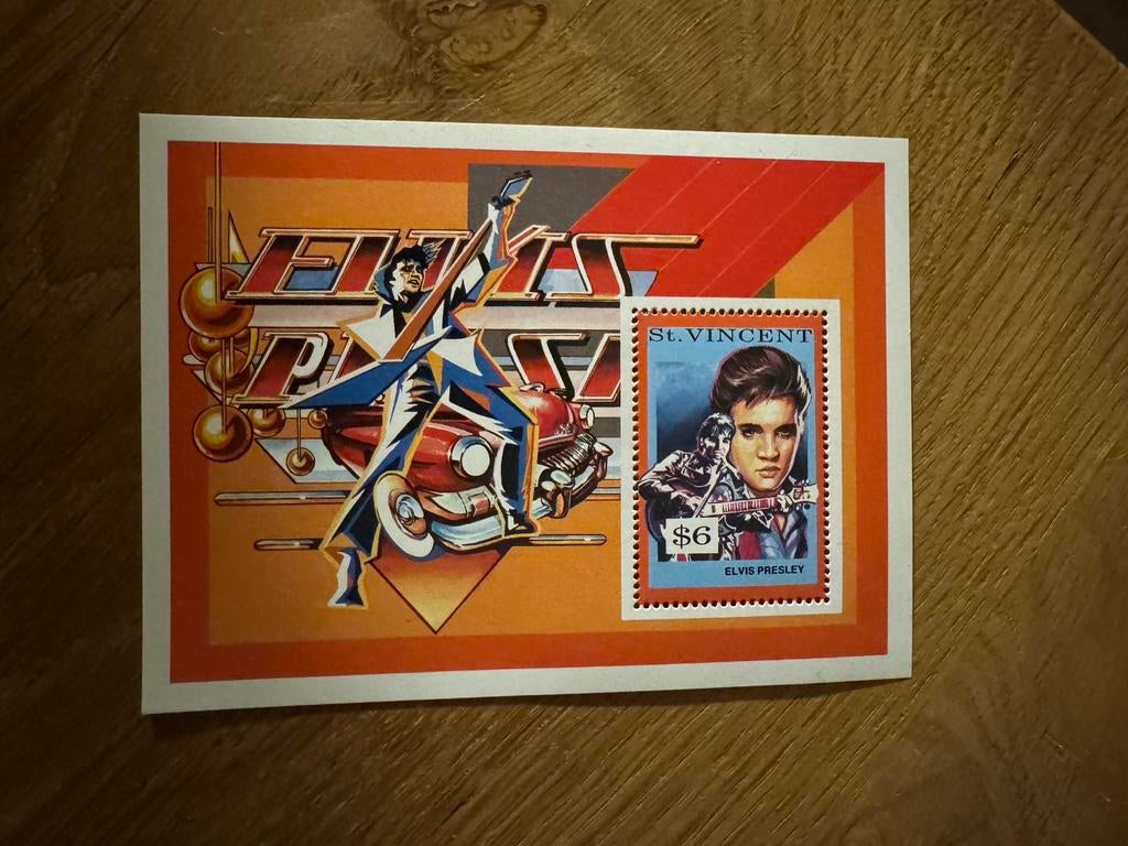 St Vincent blok Elvis Presley, Ophalen of Verzenden, Postfris