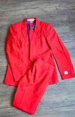 Opposuits pak rood - Maat 158/164 - Z.g.a.n. gala/feest, Opposuits, Ophalen of Verzenden, Zo goed als nieuw, Setje