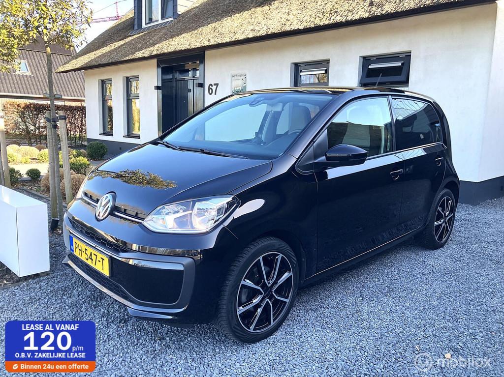 Volkswagen Up! 1.0 BMT move up! 5 deurs/Airco/Elektr ramen, Auto's, Voorwielaandrijving, Stof, Gebruikt, Zwart