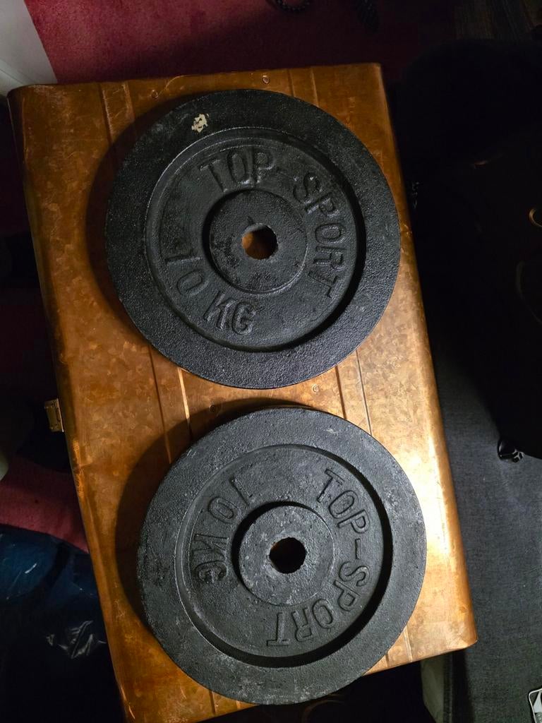 2x 10 kg Halterschijven - Top Sport Gewichten, Sport en Fitness, Ophalen