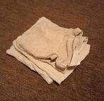 5 x witte washandjes, Ophalen of Verzenden, Gebruikt, Wit, Overige typen