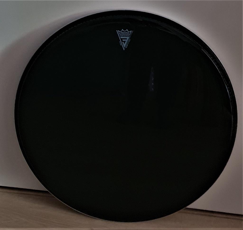 BASSDRUMVEL 20" REMO WEATHERKING EBONY POWERSTROKE 3 BASS, Ophalen of Verzenden, Nieuw, Drums of Percussie