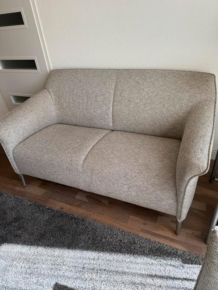 Leolux Mayon bank en twee fauteuils, Huis en Inrichting, Fauteuils, Gebruikt, Stof, 125 cm of meer, 75 tot 100 cm, Ophalen