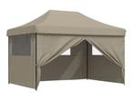 Partytent 3x4,5 cm taupe easy pop-up -nieuw in doos-, Tuin en Terras, Partytenten, Opvouwbaar, ., Partytent, Nieuw