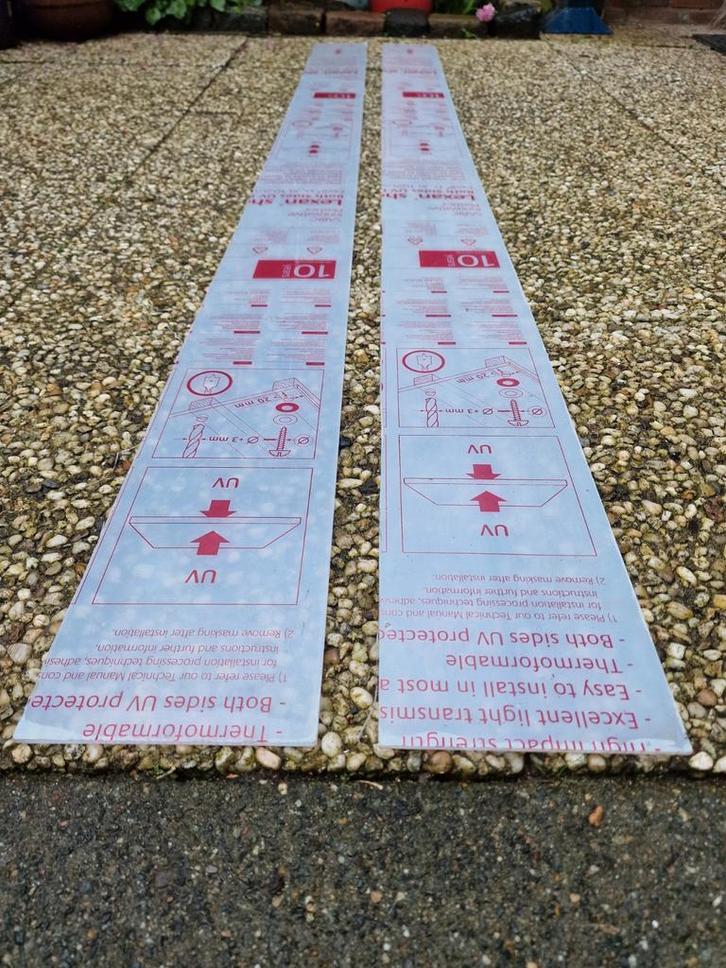 plexiglas doorzichtig polycarbonaat, Doe-het-zelf en Verbouw, Platen en Panelen, Nieuw, Ophalen