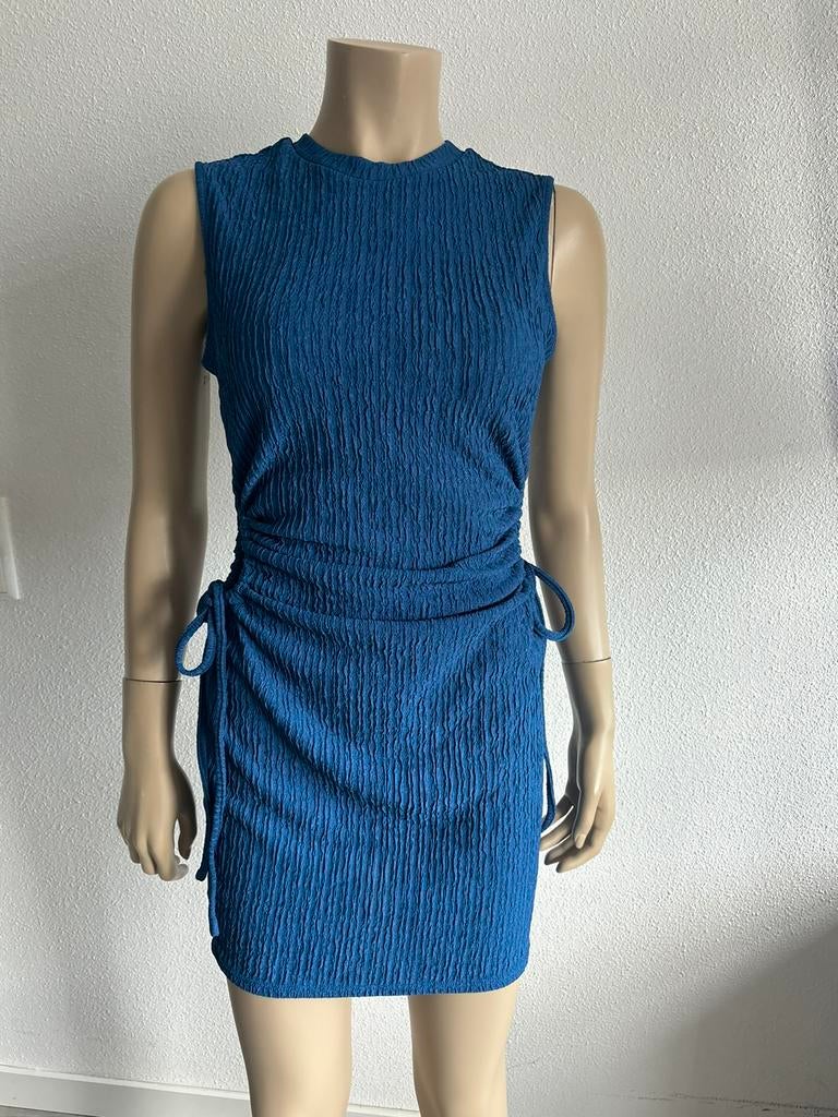 Shein kobalt blauw jurk maat S, Kleding | Dames, Zo goed als nieuw, Maat 36 (S), Boven de knie, Verzenden