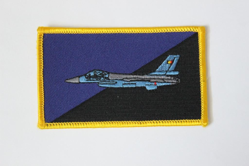 patch f-16 nametag  belgium, Verzenden, Zo goed als nieuw, Patch, Badge of Embleem