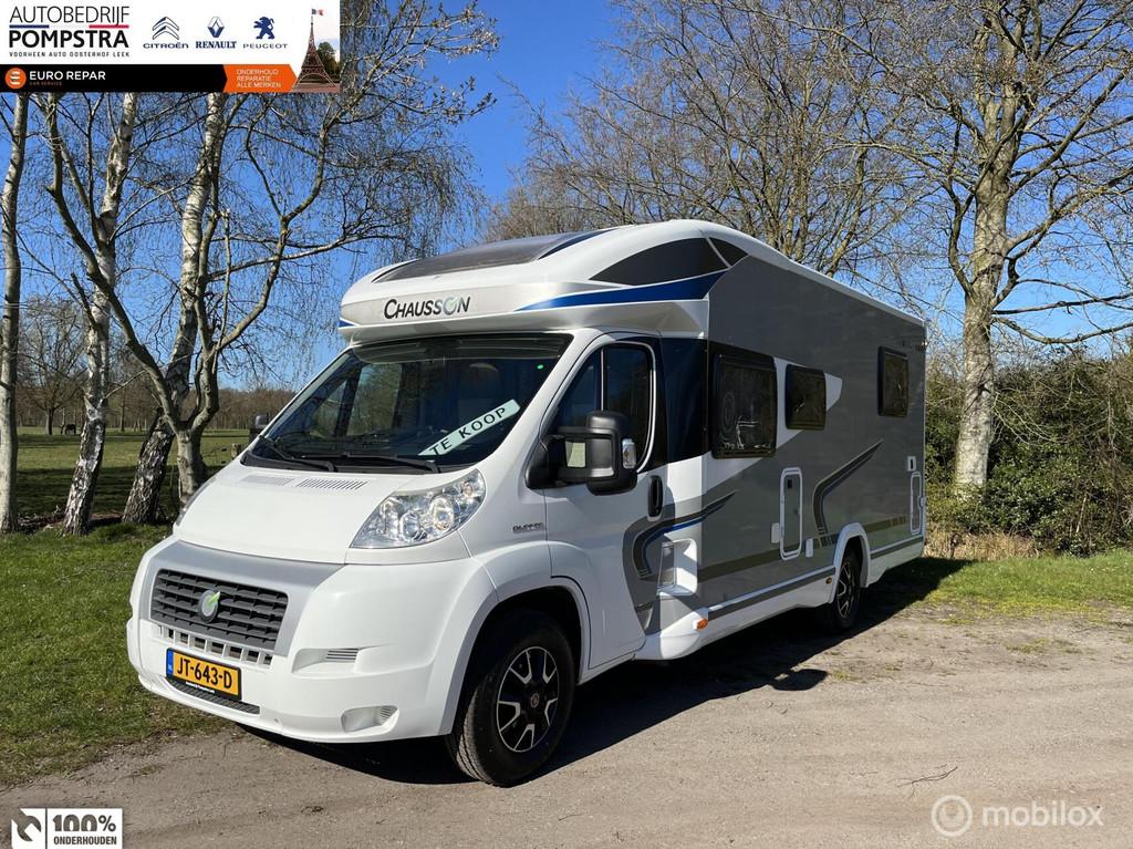 Chausson TITANIUM 728EB/4 PERSOONS/2x AIRCO/QUEENSBED/HEFBED, Caravans en Kamperen, Campers, Chausson, Airbags, 7 tot 8 meter