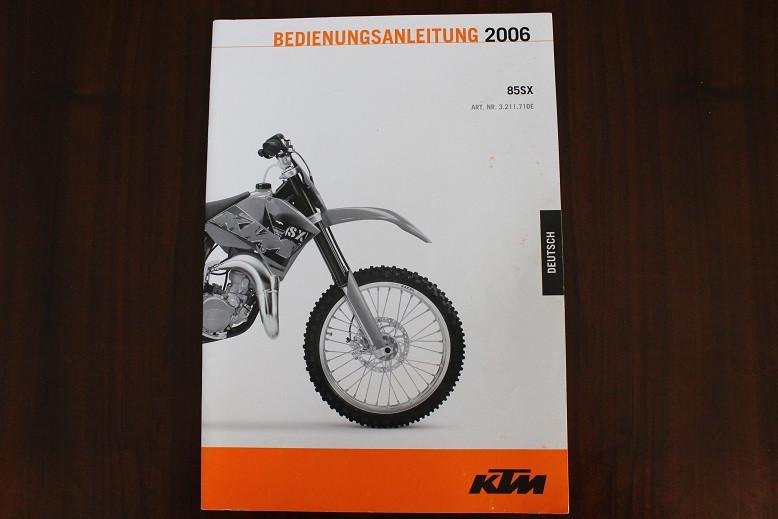 KTM 85SX 2006 bedienungsanleitung 85 SX instructie boek, Motoren, Ophalen of Verzenden, Overige merken