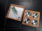 bamboe dipper 4, chroom schaaltjes, nieuw in doos, duurzaam, Ophalen, Overige materialen, Nieuw, Effen