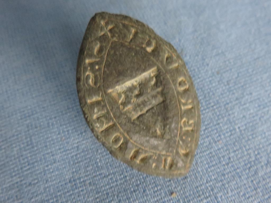 Middeleeuwen – Gotische zegel stempel in brons – 13e eeuw, Ophalen of Verzenden, Brons