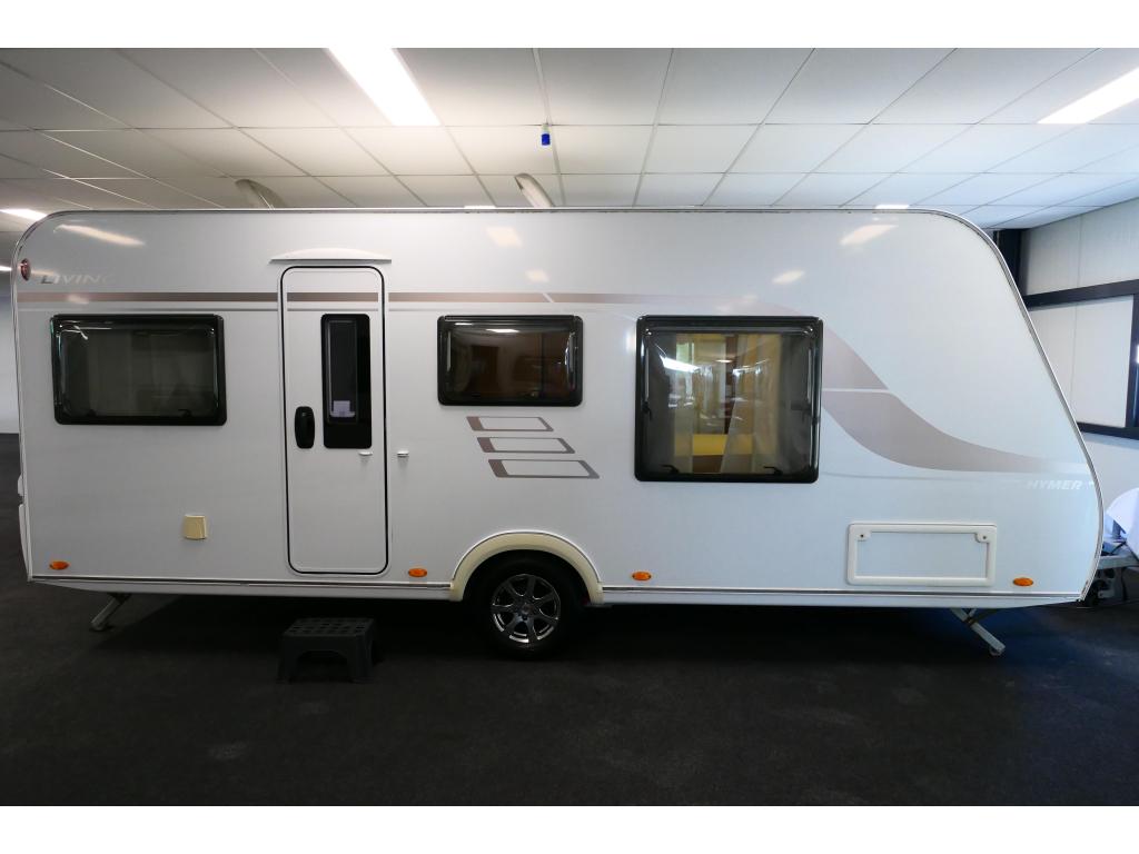 Eriba-Hymer Living 550 Queens bed, Caravans en Kamperen, Caravans, Overige merken, 5 tot 6 meter, Overige typen, Tot en met 4