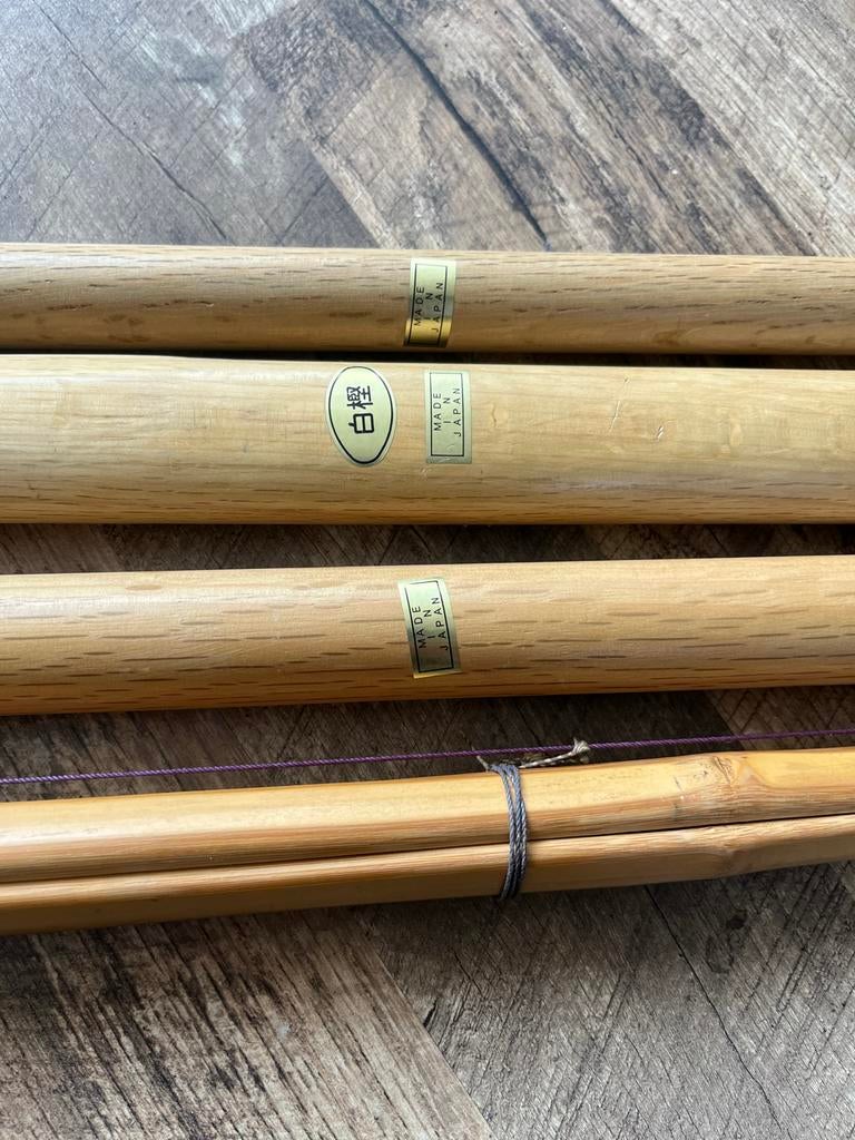 Authentieke Japanse Bokken (Wit Eiken / Shirokashi) + Shinai, Ophalen, Gebruikt, Vechtsportmateriaal, Maat L