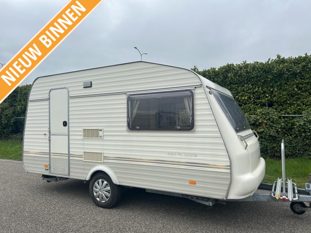 Avento Premier 420 TLH CASSETTE TOILET, VOORTENT, Caravans en Kamperen, Caravans, Standaardzit, Schokbreker, Bedrijf, Niet ingevuld