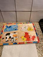 Leuke houten puzzel, Ophalen of Verzenden, Minder dan 10 stukjes, Zo goed als nieuw, 6 maanden tot 2 jaar