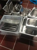 Gastronorm bakken met deksels, verschillende maten., Ophalen of Verzenden, Gebruikt, Metaal