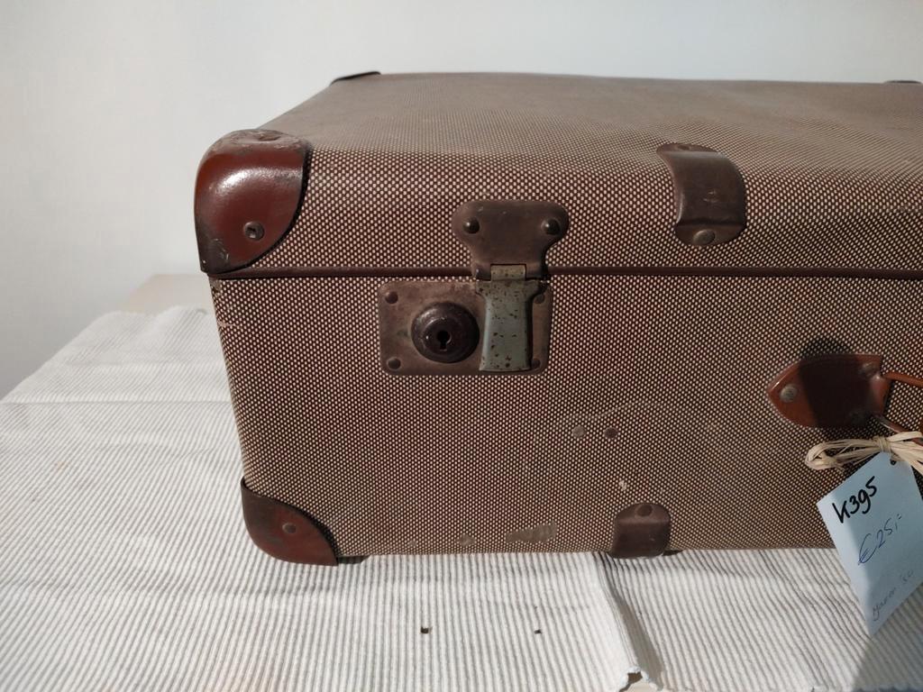 K395 VINTAGE jaren 50 koffer van geperst karton, Overige materialen, Gebruikt, -, -