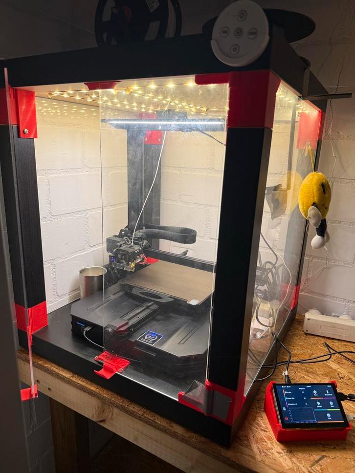 Creality Ender 3 S1 Pro met Klipper en behuizing, Computers en Software, 3D Printers, Gebruikt, Ophalen