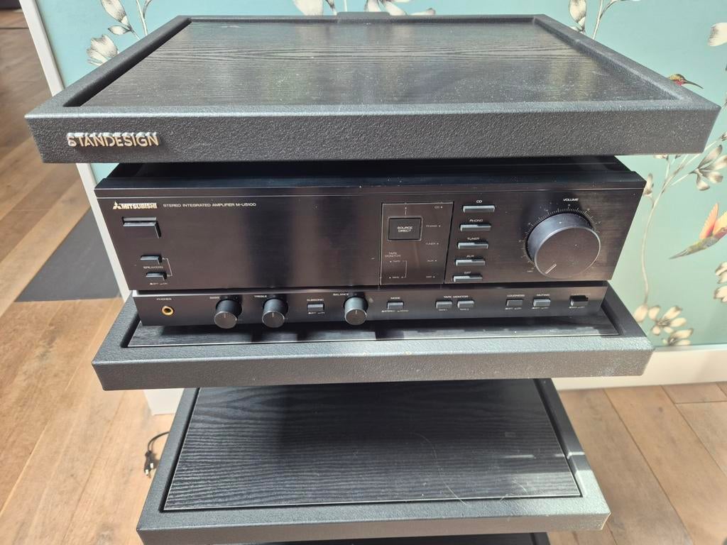 Mitsubishi M-U5100 versterker, Gebruikt, 60 tot 120 watt, Stereo, Ophalen