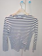 shirt lange mouw bretonse streep ongeveer maat S/M dames, Wit, Lange mouw, Ophalen, Maat 38/40 (M)